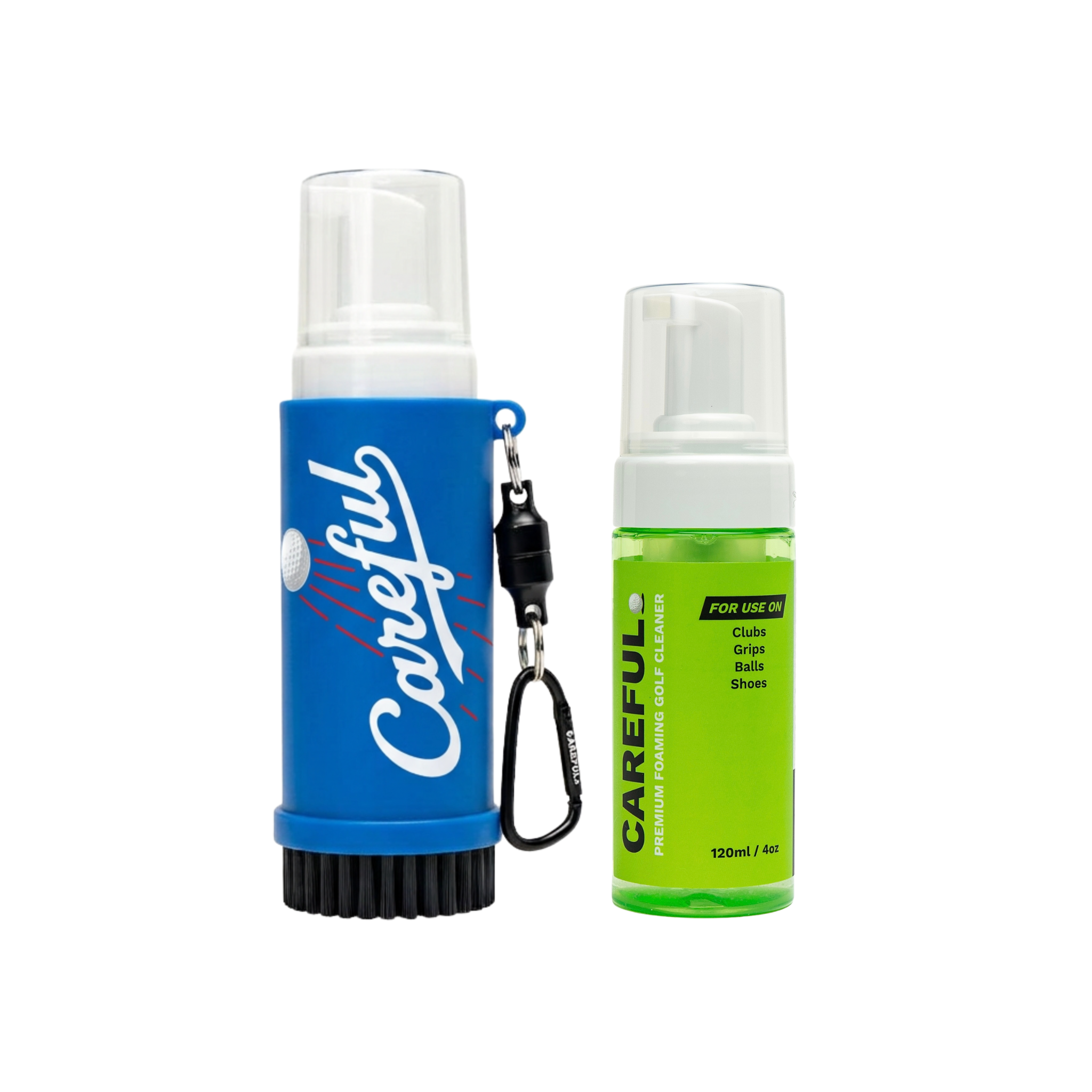 Limited Edition Careful Golf Blue Heaven Golf Care Kit and 4-in-1 Premium Foaming Golf Cleaner Refill Bottle