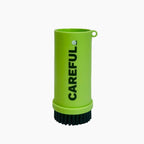 Front of side of Green Careful Caddy Brush standing upright